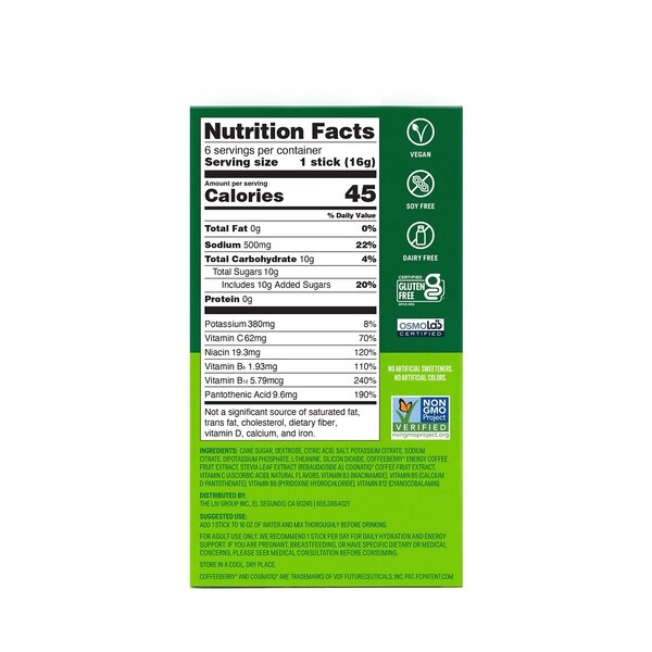 Liquid I.V. Energy Multiplier Yuzu Pineapple Drink Mix Packets, 6 CT