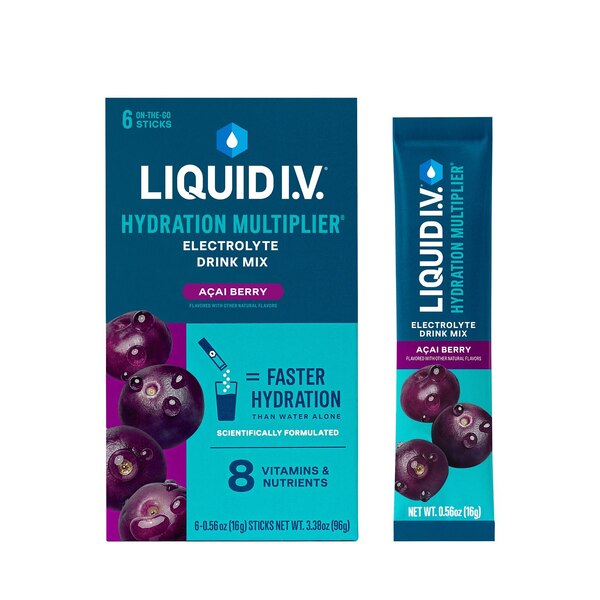 Liquid I.V. Hydration Multiplier Electrolyte Drink Mix Packets, 6 CT