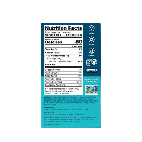 Liquid I.V. Hydration Multiplier Electrolyte Drink Mix Packets, 6 CT