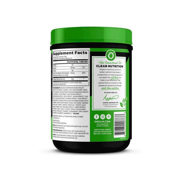 Orgain Collagen Peptides + 50 Superfoods