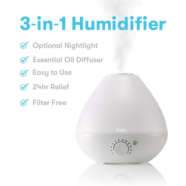 FridaBaby 3-in-1 Humidifier with Diffuser and Nightlight