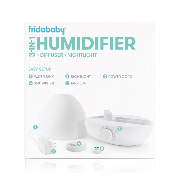 FridaBaby 3-in-1 Humidifier with Diffuser and Nightlight