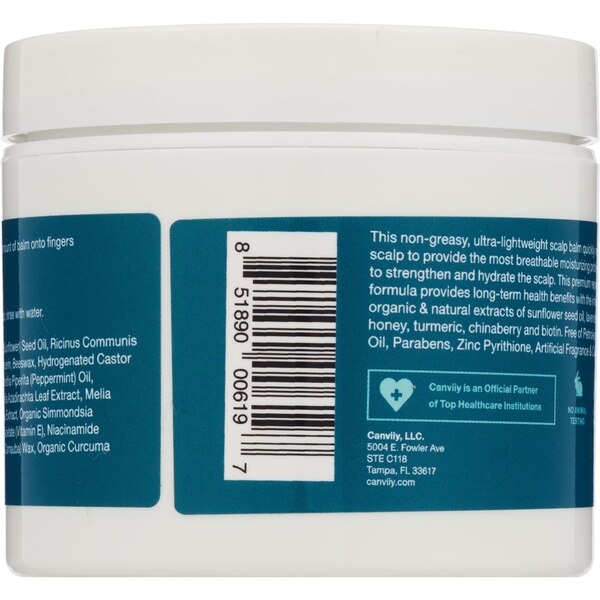 Canviiy Hydrate + Strengthen Organic Based Scalp Balm, 4 OZ