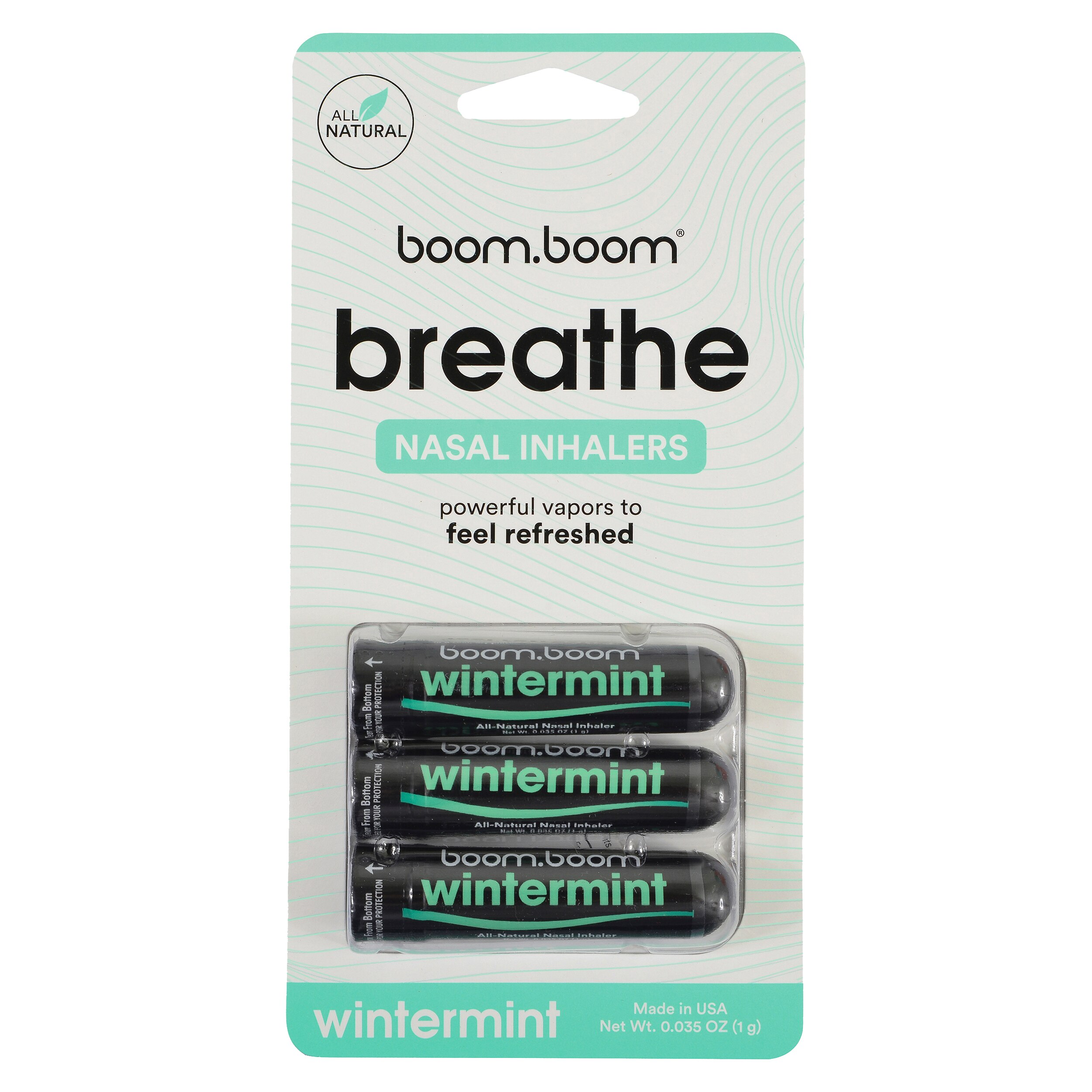 BoomBoom Naturals + Nasal Stick, 3pk