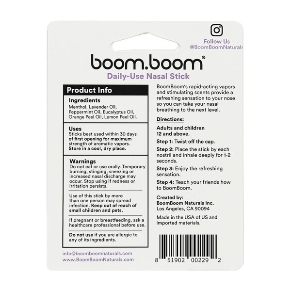 BoomBoom Nasal Stick