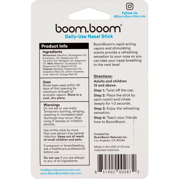 BoomBoom Nasal Stick Variety, 3 CT  