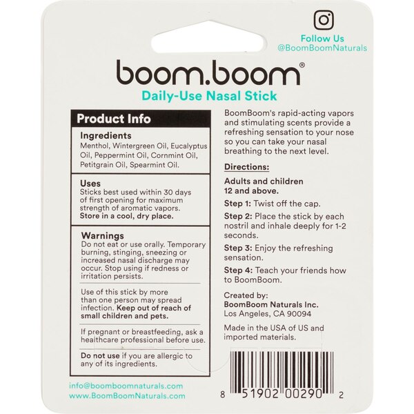 BoomBoom Nasal Stick