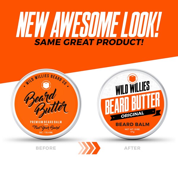 Wild Willies Beard Butter, Original, 2 OZ