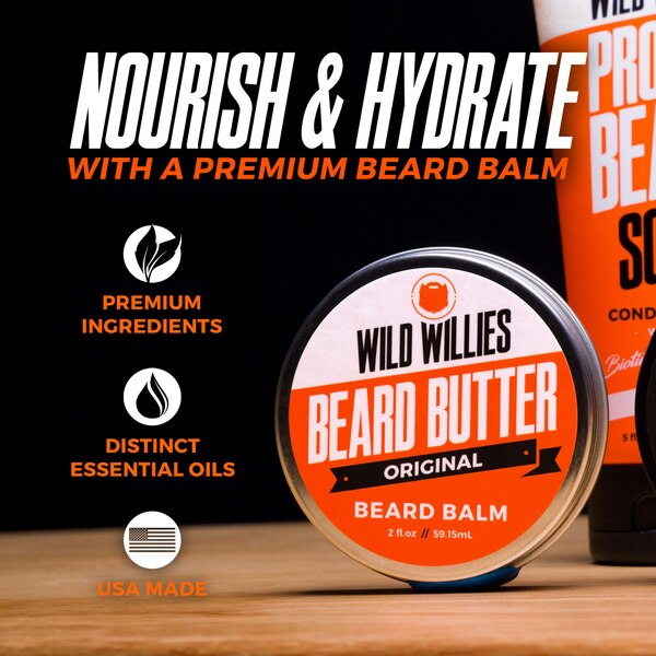 Wild Willies Beard Butter, Original, 2 OZ