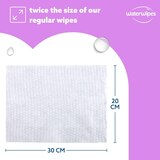 WaterWipes Adult Care 99.9% Water Based Sensitive Wipes, 30 CT, thumbnail image