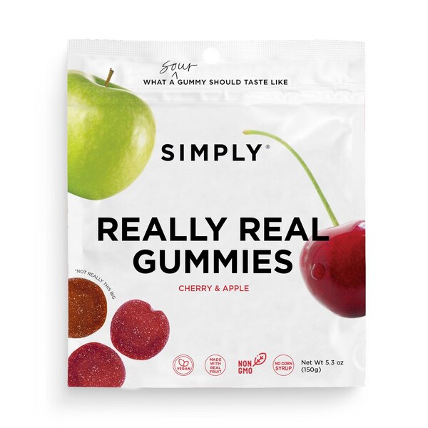 Simply, Really Real Gummies, Sour Cherry & Apple, 5.3 oz