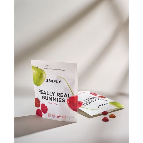 Simply, Really Real Gummies, Sour Cherry & Apple, 5.3 oz