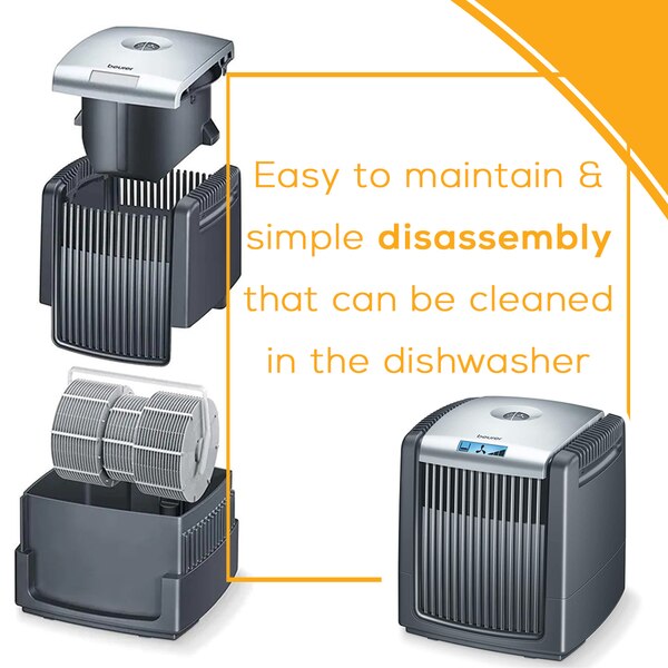 Beurer 3-in-1 Air Cleaner, Humidifier, and Purifier