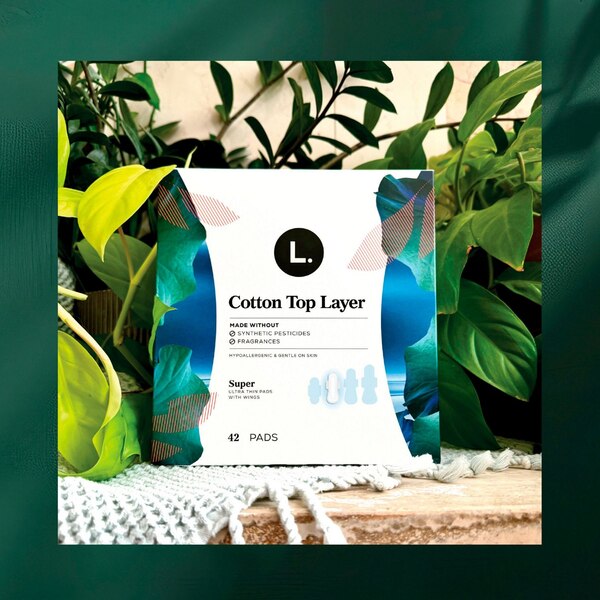 L. Chlorine Free Ultra Thin Pads, Organic Cotton, Regular, 42 CT