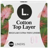 L. Organic Ultra Thin Panty Liners Regular, 100 CT, thumbnail image