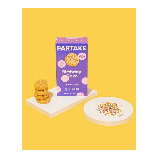 Partake Gluten-Free Vegan Birthday Cake Cookies, 5.5 oz