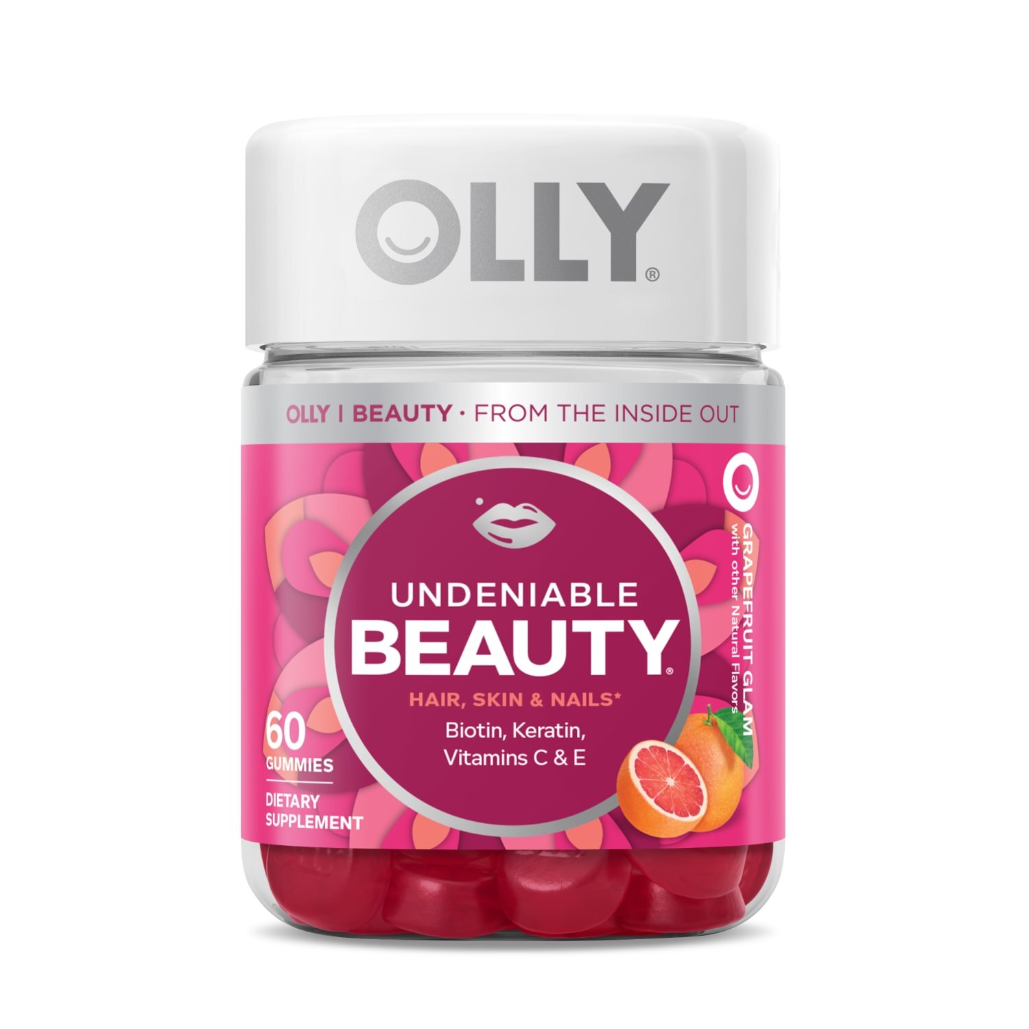 Olly Undeniable Beauty Gummy Vitamins, 60CT
