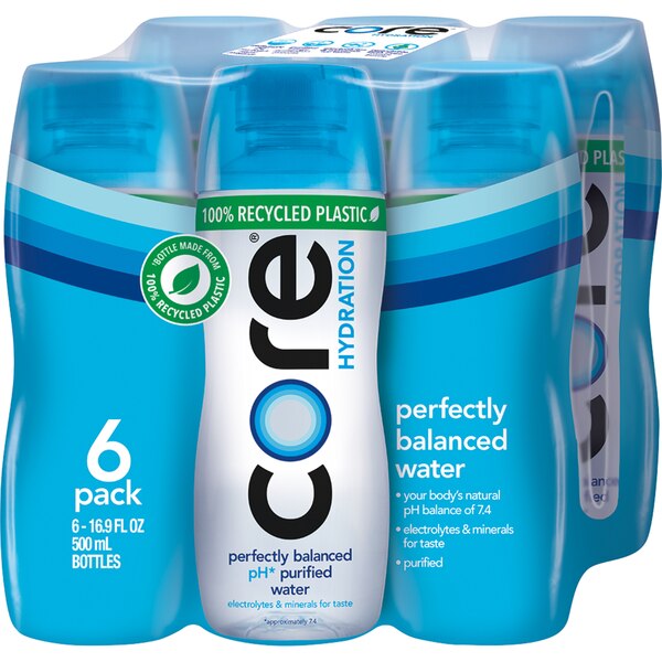 Core Hydration Perfectly Balanced Water, 16.9 OZ Bottles, 6 CT