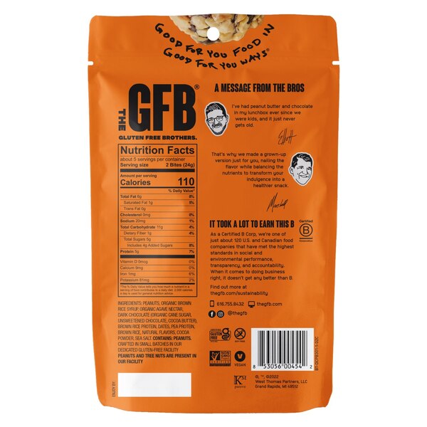 The GFB, Chocolate Peanut Butter Bites, 4 oz