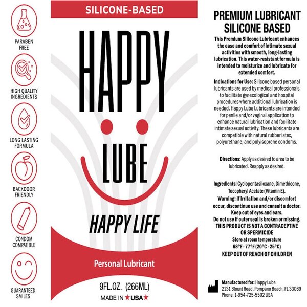 Happy Lube Silicone, 7 OZ