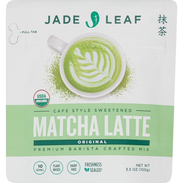 Jade Leaf, Organic Matcha Latte Mix, Pouch, 3.5 oz
