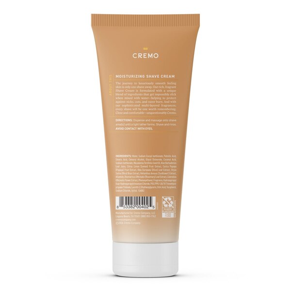 Cremo Moisturizing Shave Cream, Coconut Mango, 6 OZ