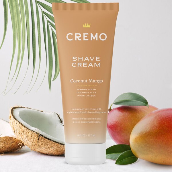 Cremo Moisturizing Shave Cream, Coconut Mango, 6 OZ