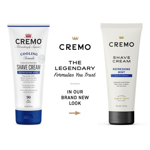 Cremo Cooling Concentrated Shave Cream, 6 OZ