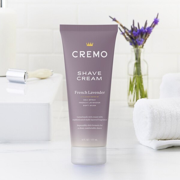 Cremo Moisturizing Shave Cream, French Lavender, 6 OZ