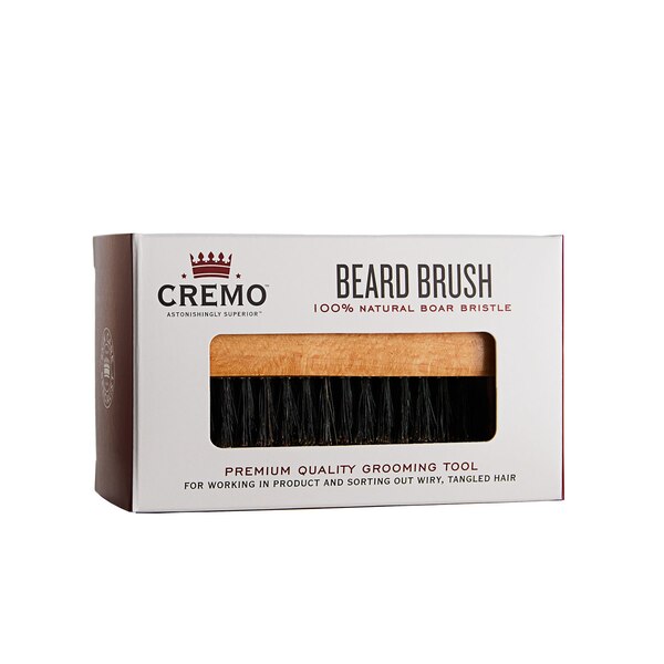 Cremo Beard Brush, 100% Natural Boar Bristle
