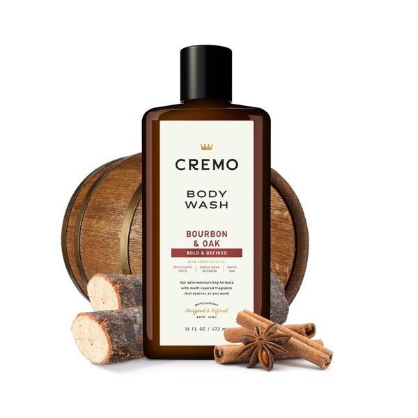 Cremo Body Wash Bourbon & Oak, 16 OZ