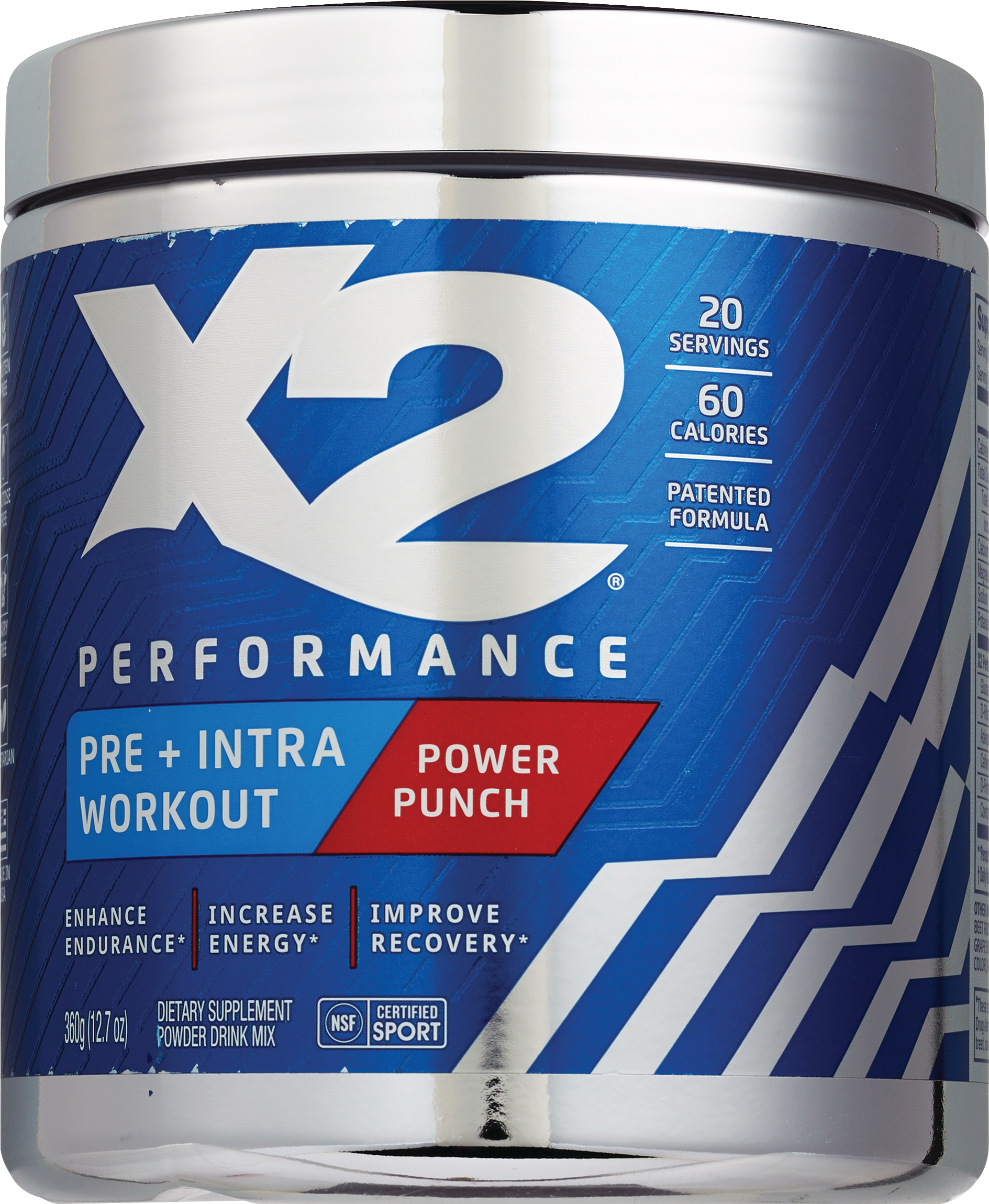 X2 PERFORMANCE Pre + Intra Workout Powder, 12.7 OZ