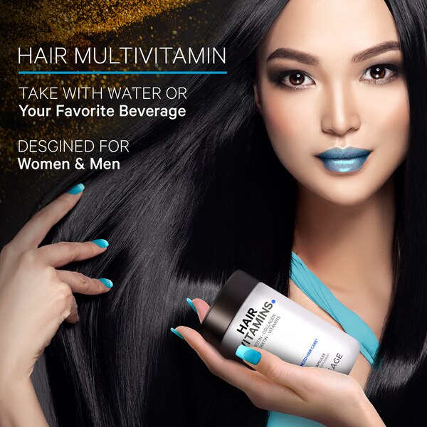 Codeage Hair Vitamins, Biotin 10000mcg, Keratin, Collagen, Zinc, Multivitamin Supplement, 120 CT