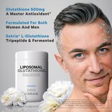 Codeage Liposomal Glutathione, Setria L Glutathione Capsules, Phospholipids, Vegan, Non-GMO, 60 CT, thumbnail image