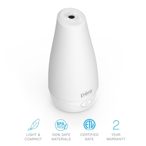 Pure Enrichment PureSpa Essential Oil Diffuser with Color-Changing Light, 100ml Water Tank