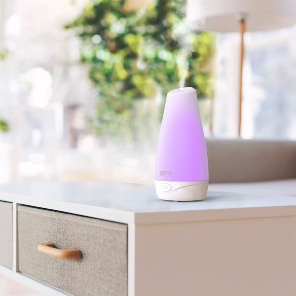 Pure Enrichment PureSpa Essential Oil Diffuser with Color-Changing Light, 100ml Water Tank