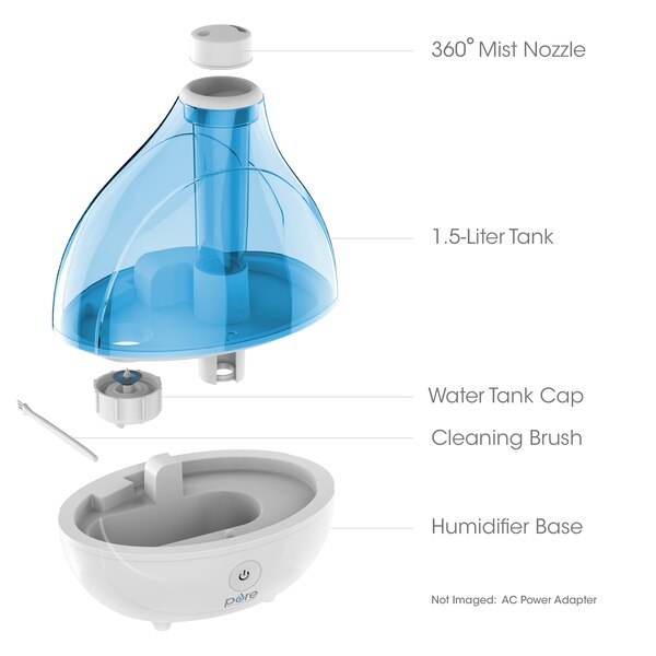Pure Enrichment Ultrasonic Cool Mist Humidifier
