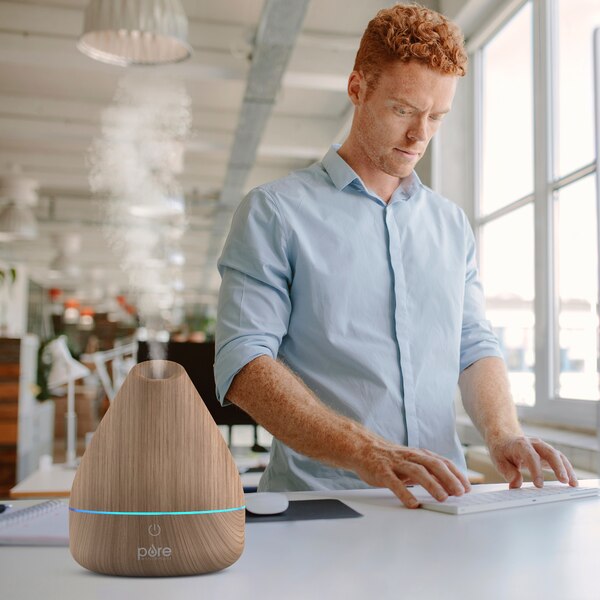 Pure Enrichment PureSpa Natural Aromatherapy Oil Diffuser, Natural
