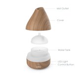 Pure Enrichment PureSpa Natural Aromatherapy Oil Diffuser, Natural, thumbnail image