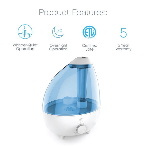 MistAire XL Ultrasonic Cool Mist Humidifier