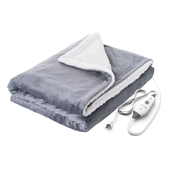 Pure Enrichment PureRelief Plush Heated Throw Blanket