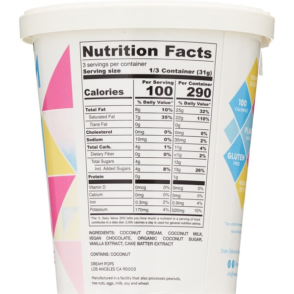 Dream Pops Bites, Birthday Cake, 4 oz