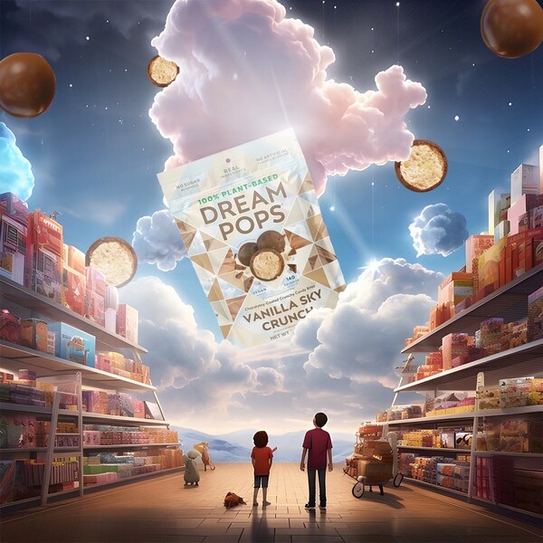 Dream Pops Vanilla Sky Crunch, 3 oz