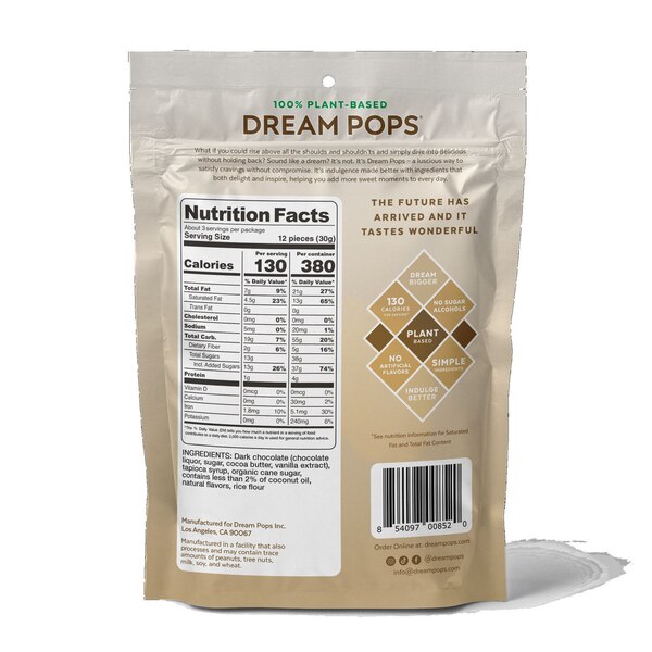 Dream Pops Cookie Dough Crunch, 3 oz