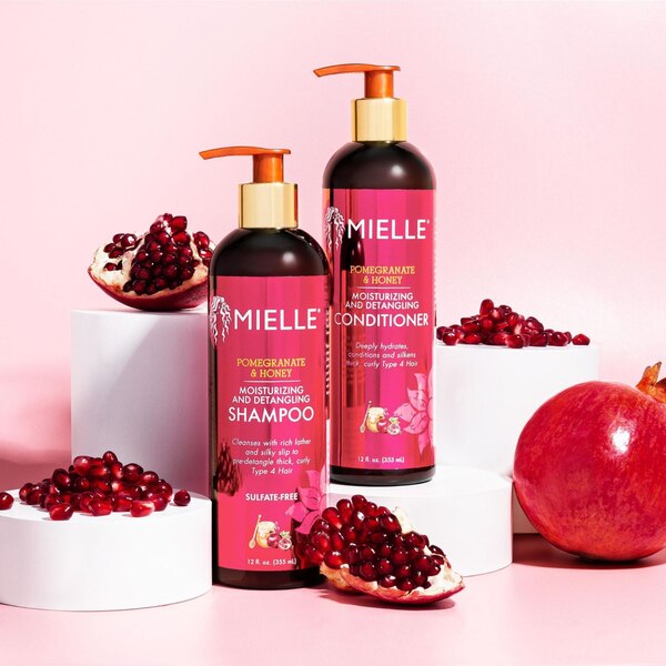 Mielle Shampoo, Pomegranate & Honey, 12 OZ 