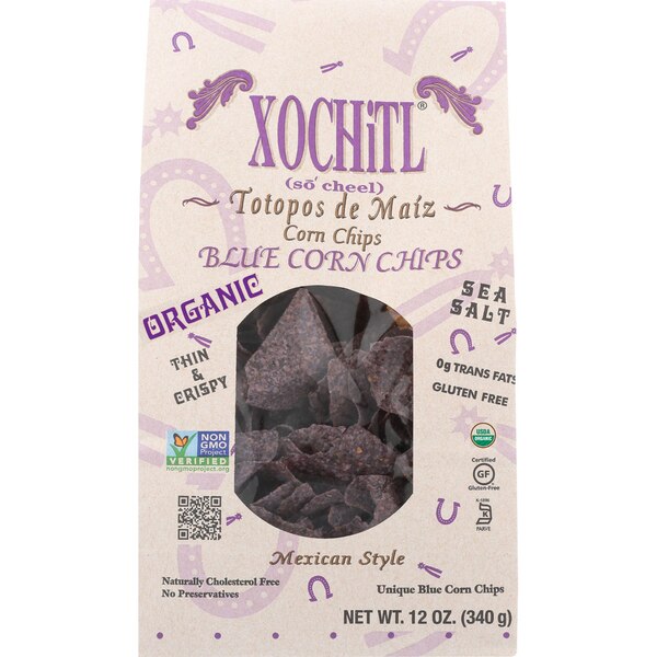 Xochitl Premium Blue Corn Chips, 12 oz