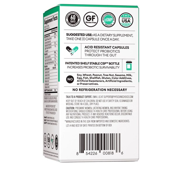 Physician's Choice Thin 30 Probiotic Delayed-Release Capsules