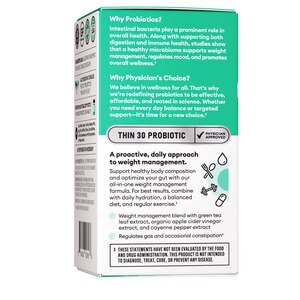 Physician's Choice Thin 30 Probiotic Delayed-Release Capsules