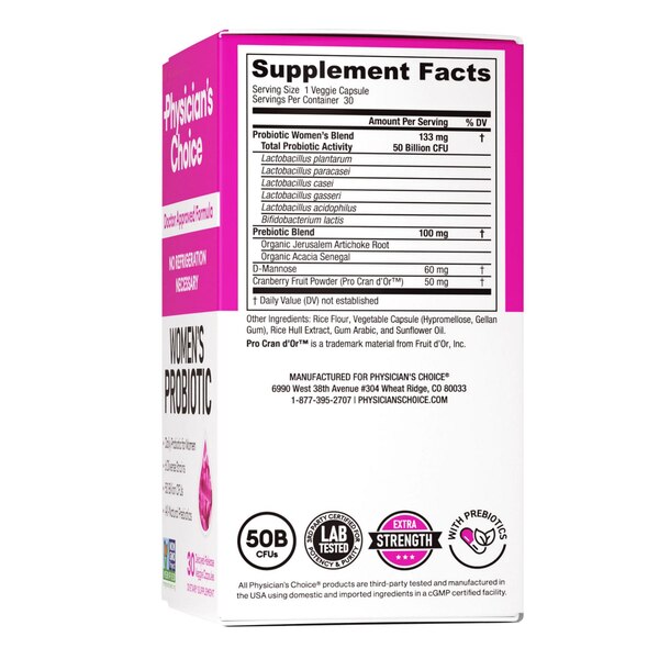 Physician's Choice Women's Probiotic Delayed-Release Capsules