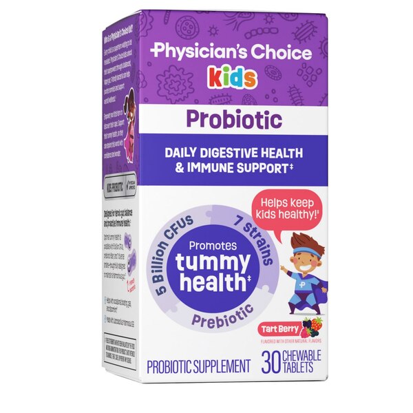 Physician's Choice Kids Probiotic Chewable, Very Berry, 30 CT